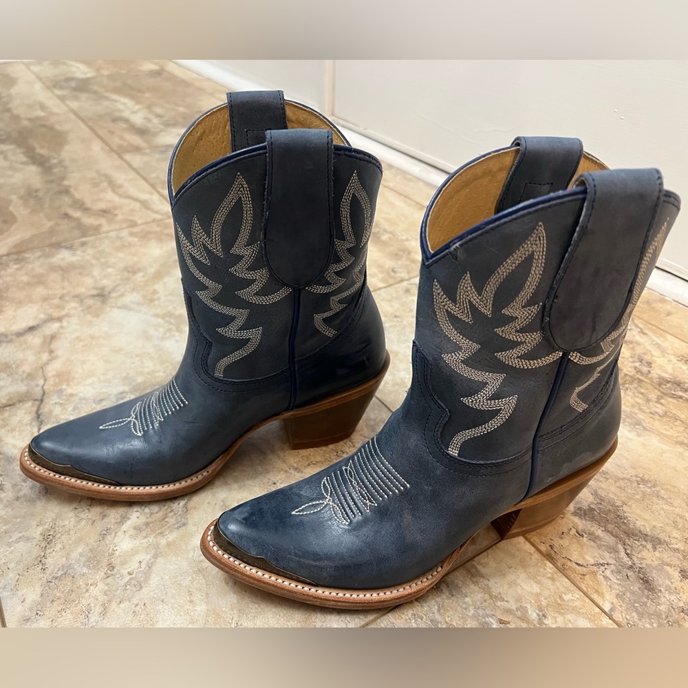 Idyllwind Navy Leather Boots - Picture 2 of 4